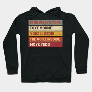 Jone Waste Yore Toye Monme Yorall Rediii Hoodie